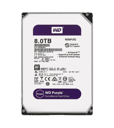 WD WD80PURZ-85YNPY0 8TB Surveillance Hard Drive