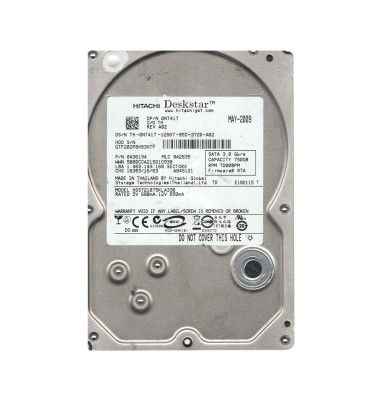 Hitachi Deskstar 7K1000 750GB 7200RPM SATA Hard Drive 0A36194
