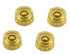 ObsidianWire 24 Spline Speed Knobs for LP® & SG® (4 Pack Gold)