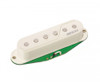 Fishman Fluence Single Width Loaded Pickguard set of 3 for Strat - white
