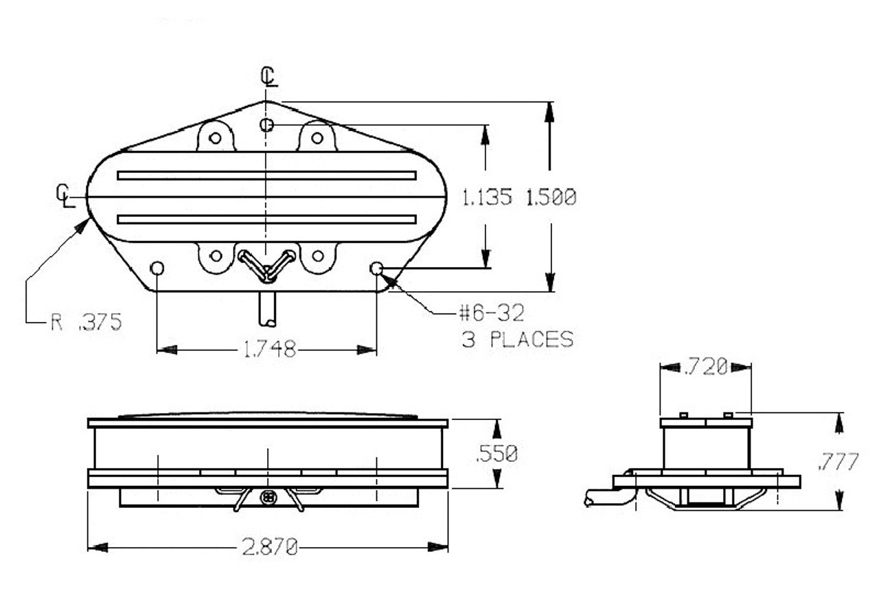 Seymour Duncan STHR-1 Hot Rails Set for Tele