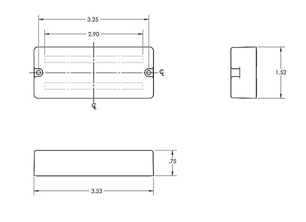 Seymour Duncan ASB-BO Blackouts for Bass - 5 string set - Macdaddy