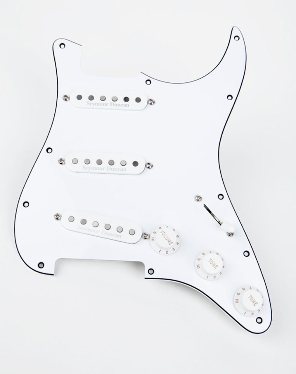 Seymour Duncan Classic Fully Loaded Liberator Pickguard for Strat - white