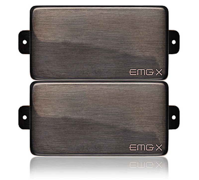 EMG 81X / 60X Active Humbucker set - brushed black chrome