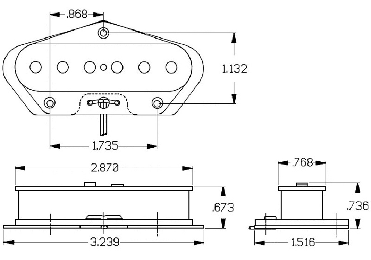 Seymour Duncan STL52-1 Five-Two Tele Lead (bridge) Pickup