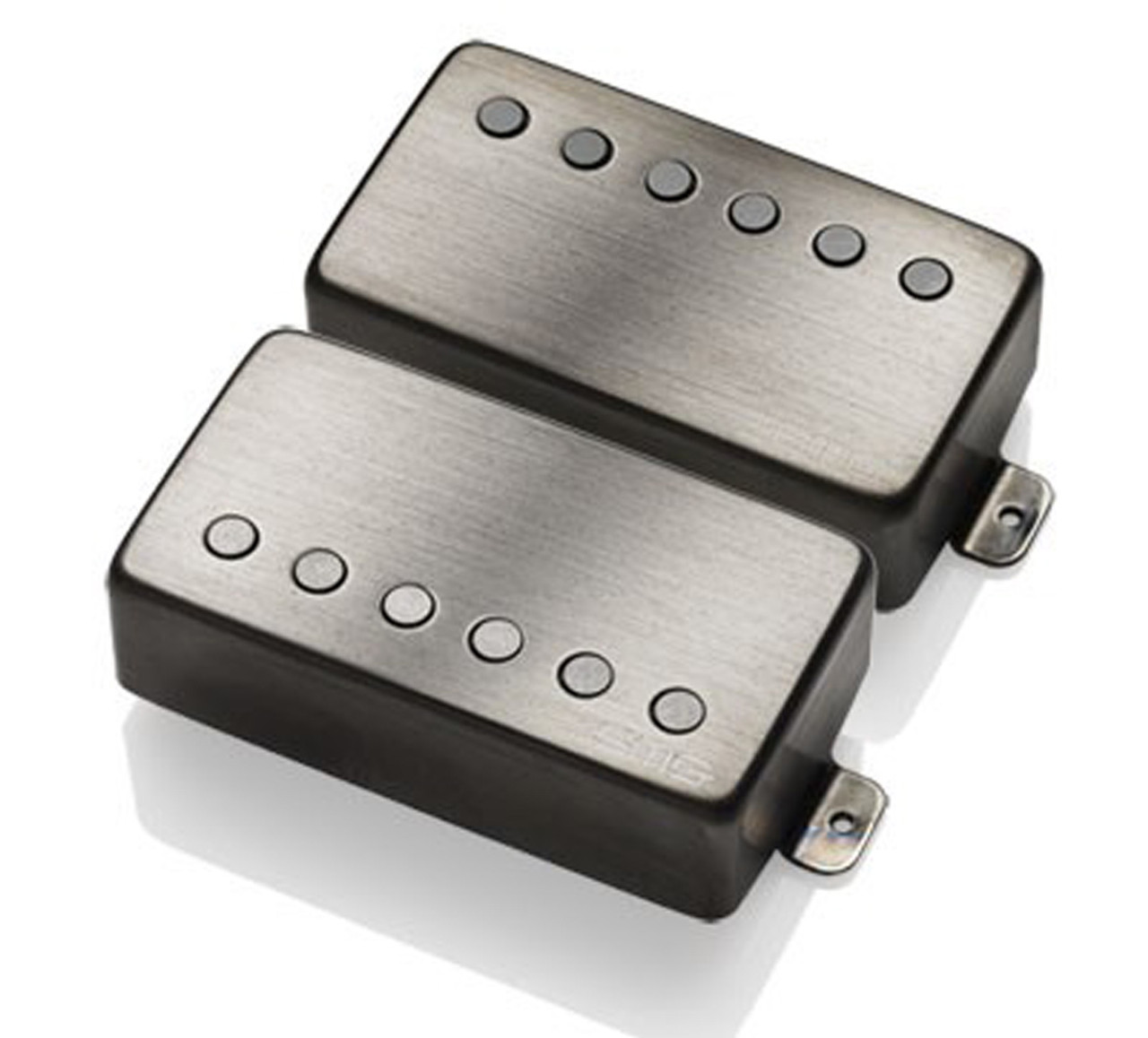 EMG 57 / 66 Active Alnico V Humbucker set - brushed black chrome