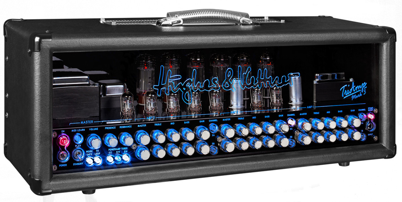 Hughes & Kettner TriAmp Mark 3  Tube Head w/ FSM-432 MIDI Footswitch & Cover