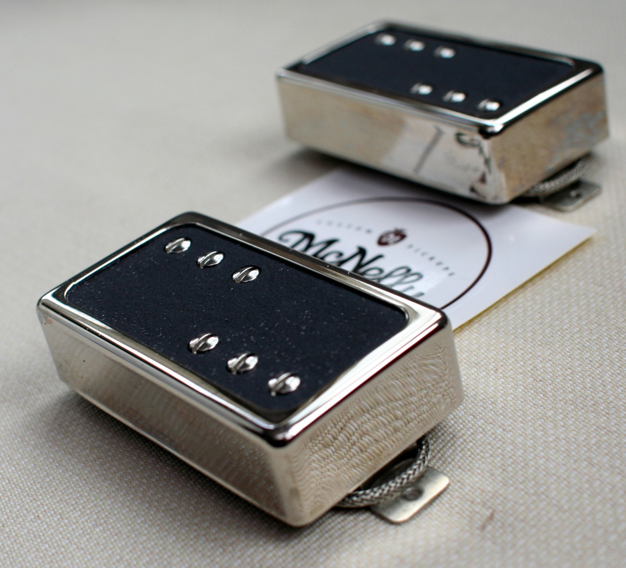 McNelly Pickups V2 Stagger Swagger Humbucker set - open nickel cover
