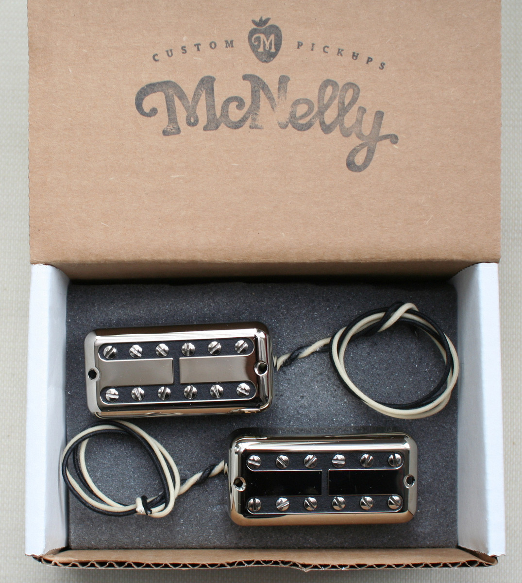 McNelly Pickups SparkleTron Humbucker set - nickel