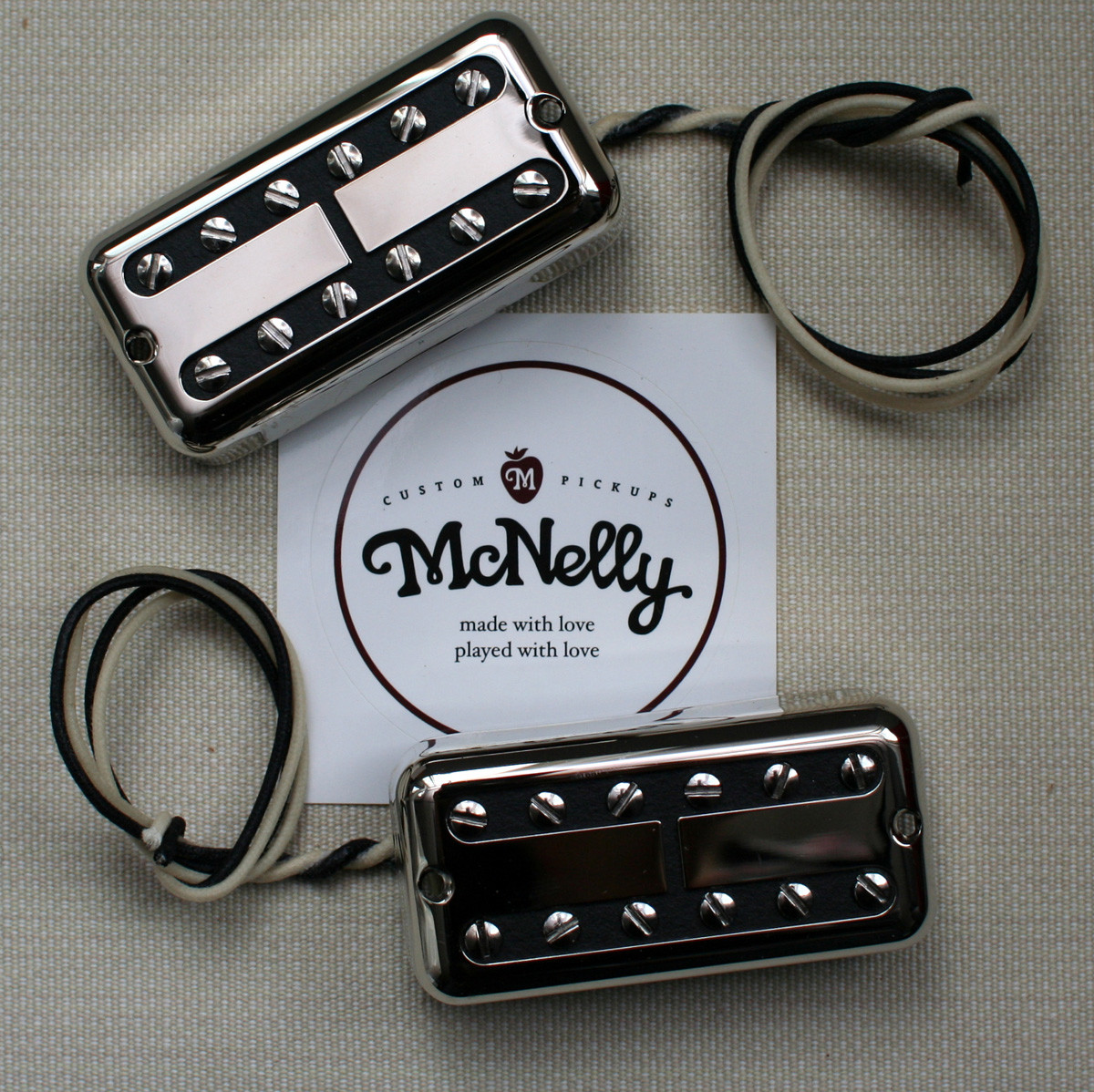 McNelly Pickups SparkleTron Humbucker set - nickel