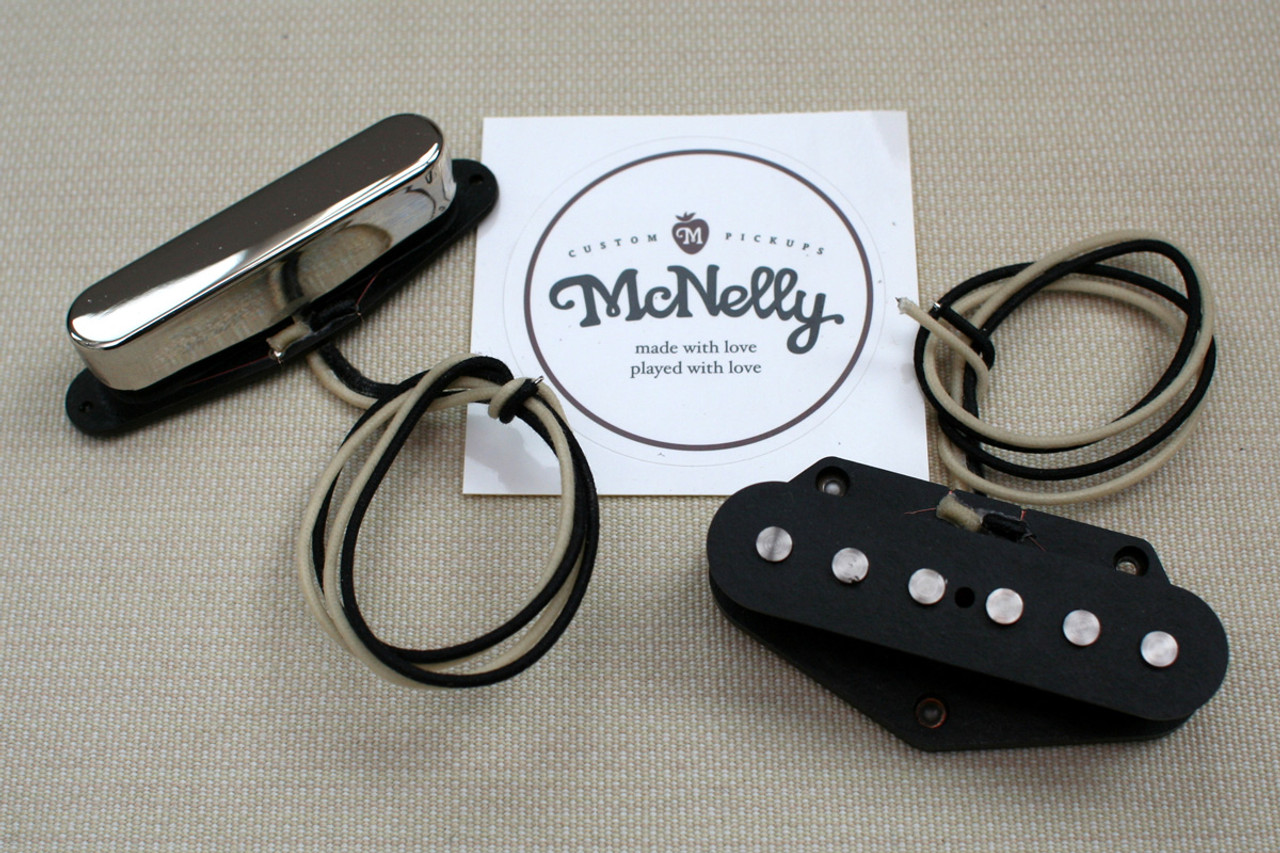 McNelly Pickups A2 Signature Plus Tele Pickup set - nickel neck