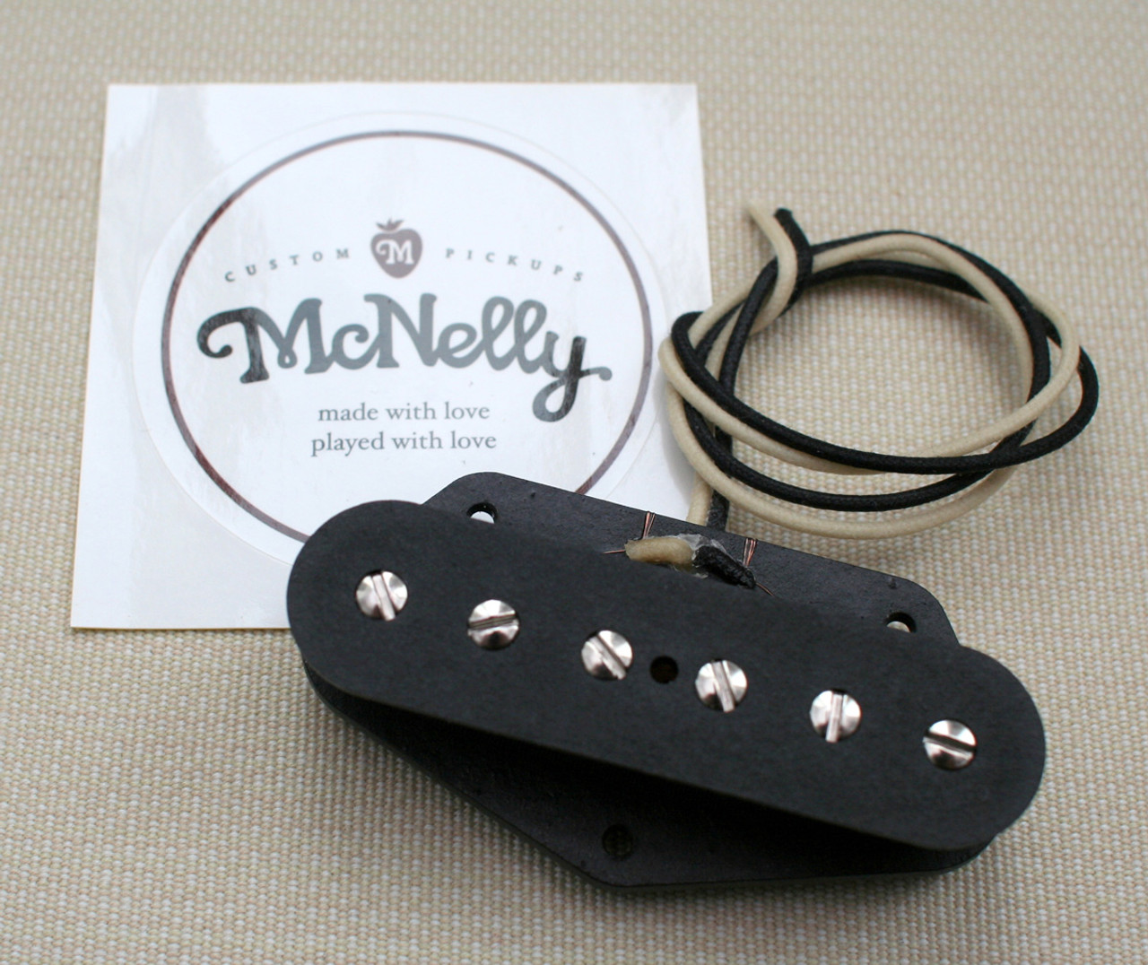 McNelly Pickups T-Bar P90 Style Tele Pickup set - nickel