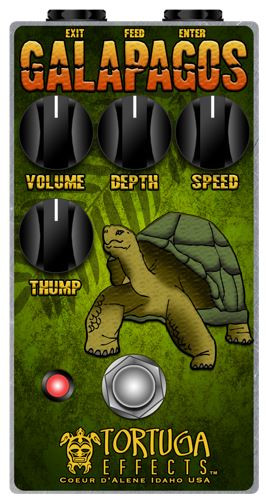 Tortuga Effects Galapagos Tremolo / Booster pedal - Macdaddy Music