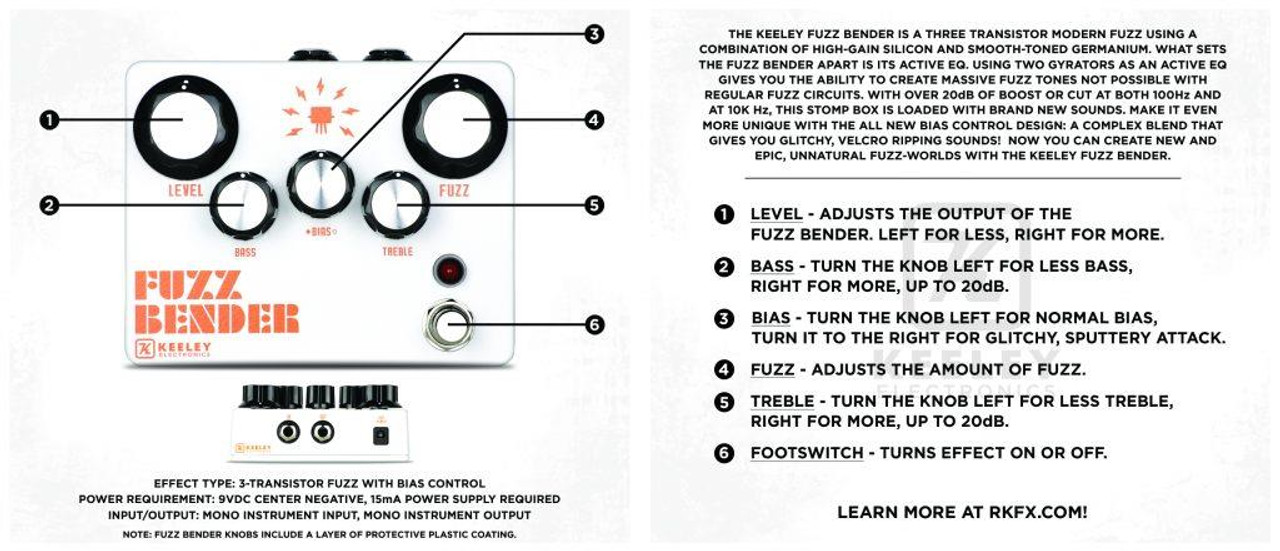 Keeley Fuzz Bender Fuzz pedal