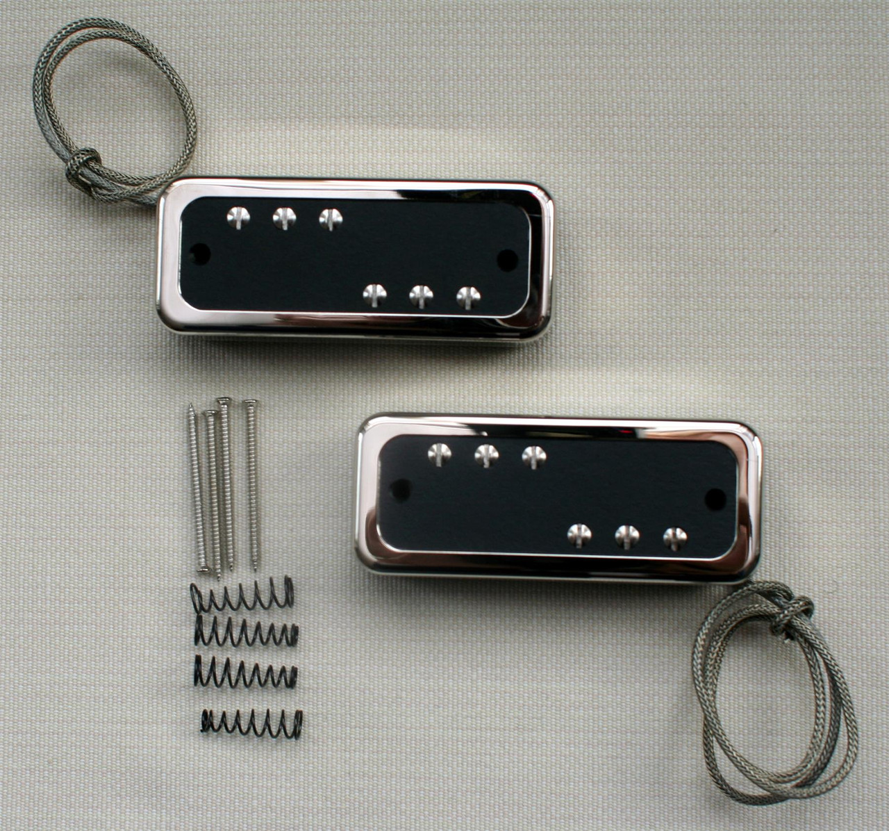 McNelly Pickups Soap Bar P90 V2 Stagger Swagger set - open nickel