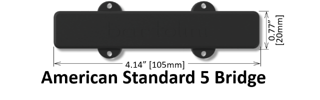Set Pickup Bartolini 57CBJD Per Basso Jazz 5 Corde Classic American Standard