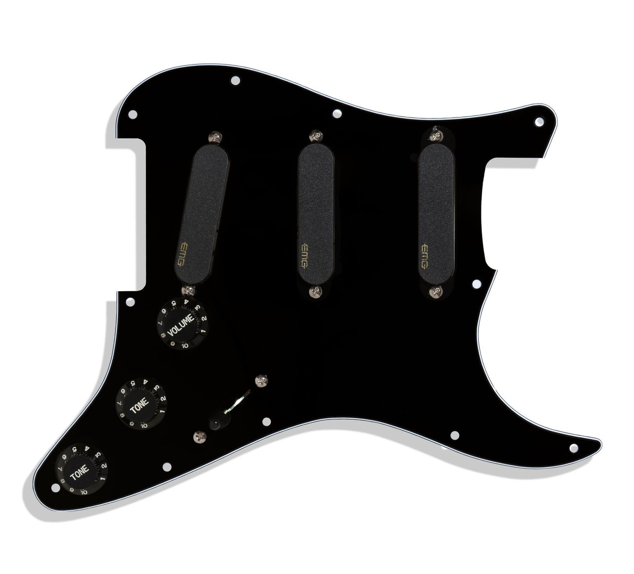 EMG DG20 David Gilmour Signature Prewired Pickguard & Pickup system - black / black