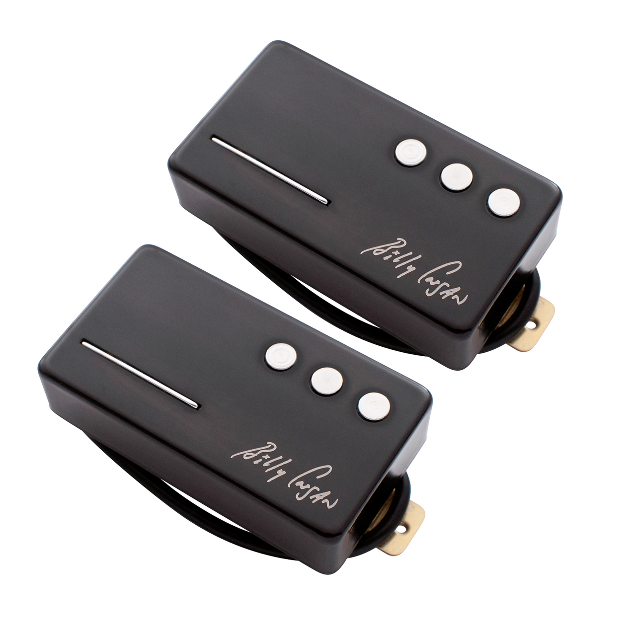 Railhammer Billy Corgan Signature Humcutter humbucker sized P90 set - black