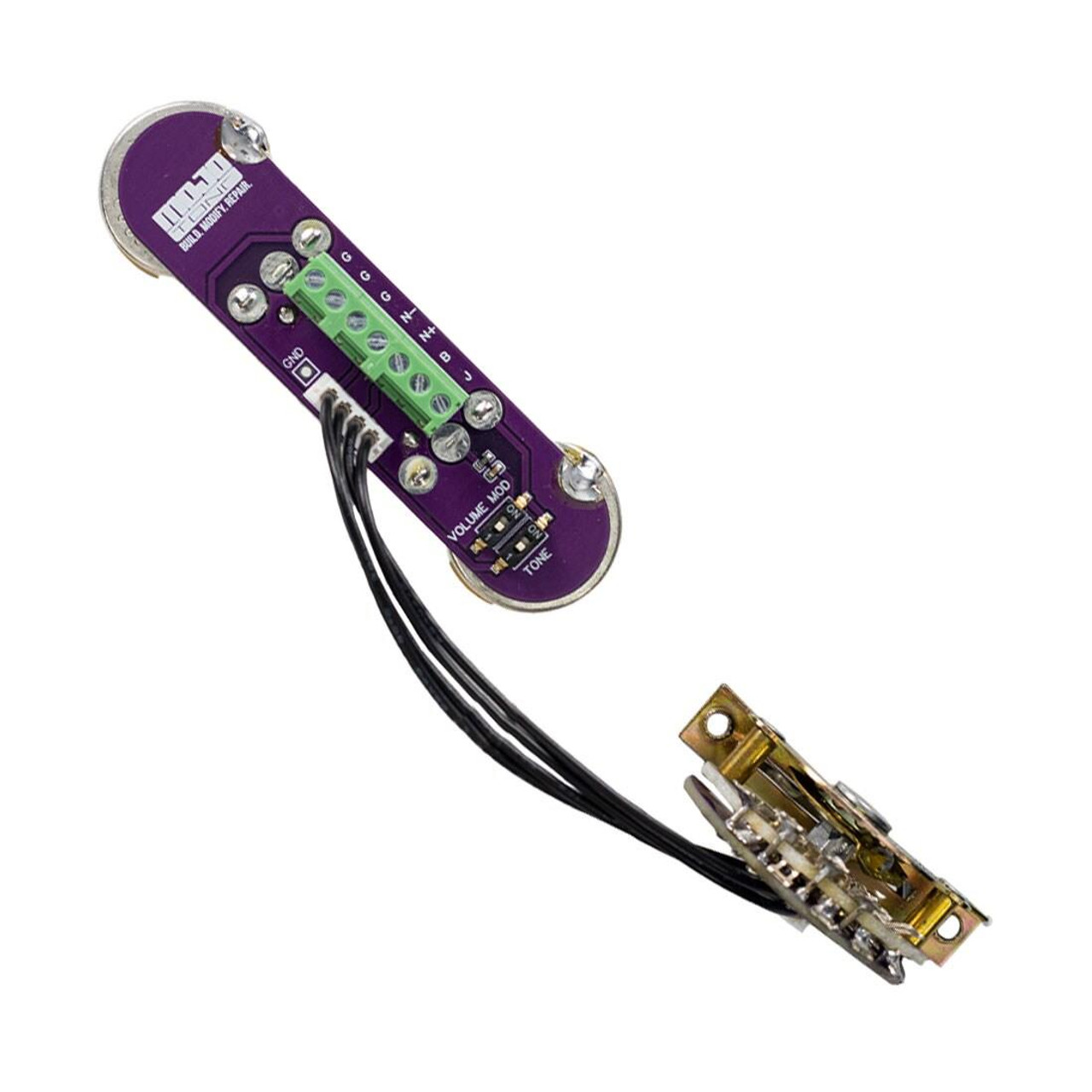 Mojotone Solderless Convertible Tele 4-Way Wiring Harness - 250k pots