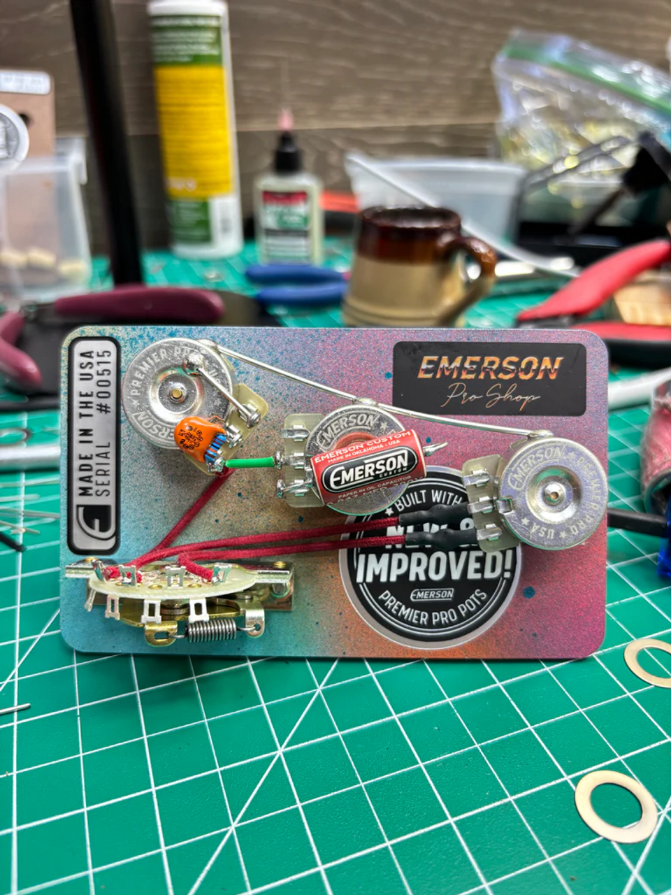 Emerson Custom PRS Silver Sky Blender Prewired kit - Premier Pro 250k pots Emerson Custom PRS Silver Sky Blender Prewired kit - Premier Pro 250k pots
