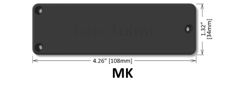 Bartolini MK4CBC-T 4-String Classic Bass MK1 Soapbar Bridge pickup