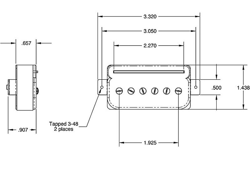 Seymour Duncan SHPR-2 P-Rails Hot Bridge Humbucker - cream Seymour Duncan SHPR-2 P-Rails Hot Bridge Humbucker - cream