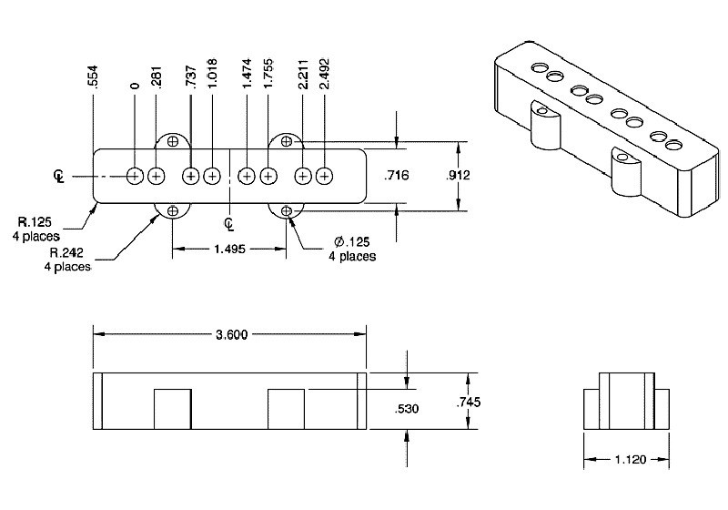 Seymour Duncan SJB-3 Quarter Pound Jazz Bass Single Coil Pickup