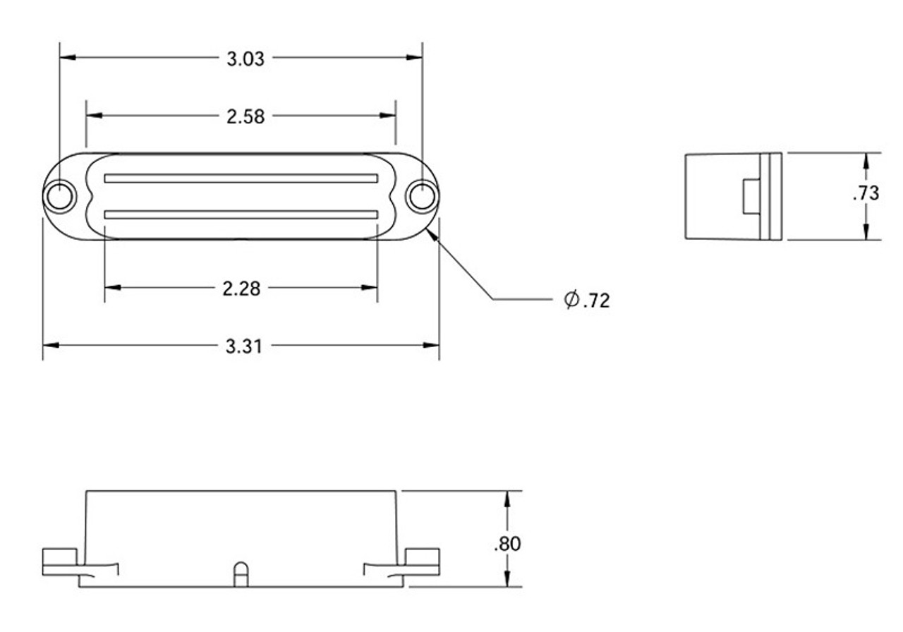 Seymour Duncan SCR-1 Cool Rails for Strat - black, neck middle