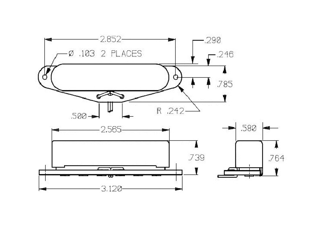 Seymour Duncan STR-3 Quarter Pound Rhythm (neck) for Tele