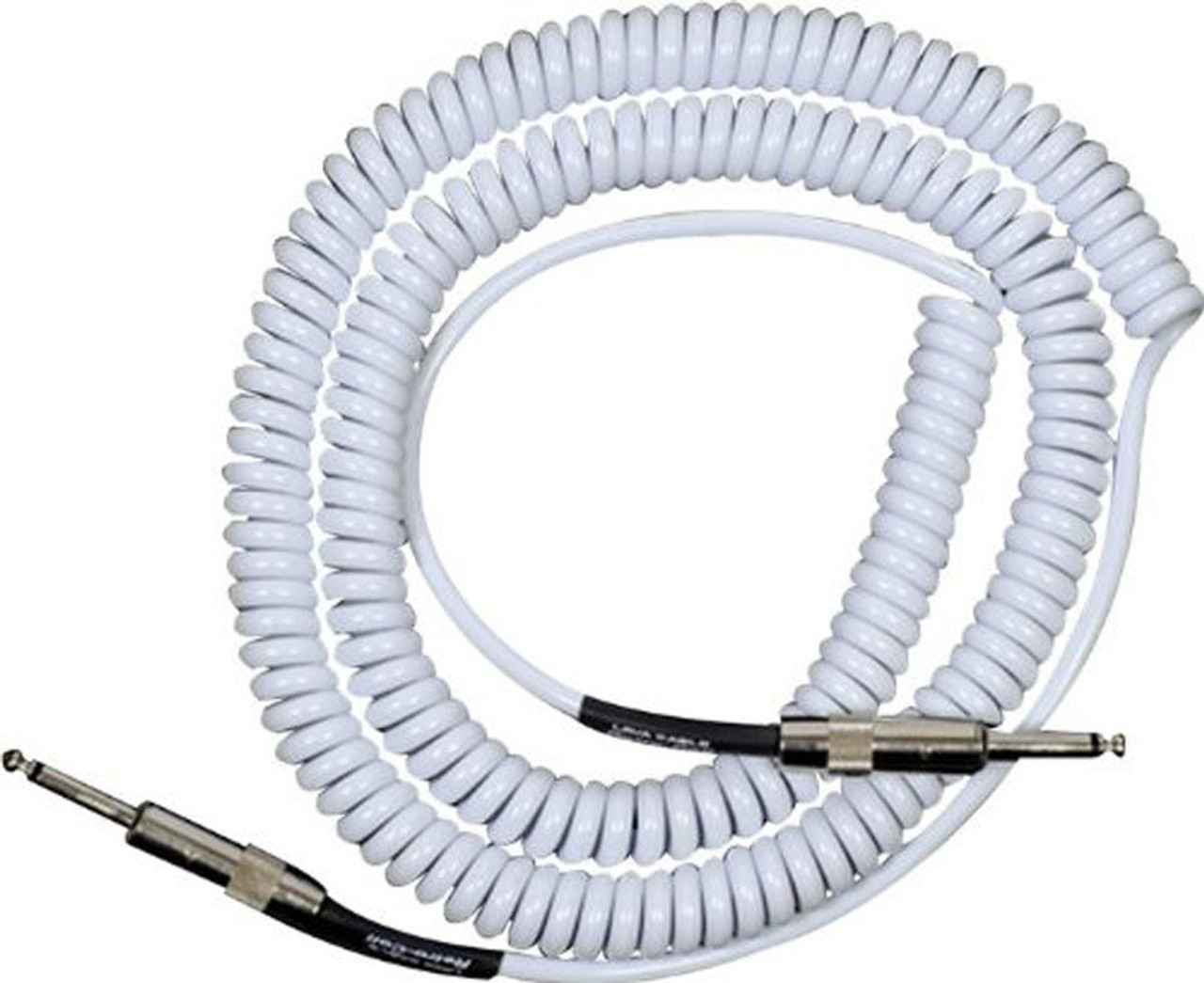 Lava Retro Coil Cable 20 ft straight to straight 1/4" - white