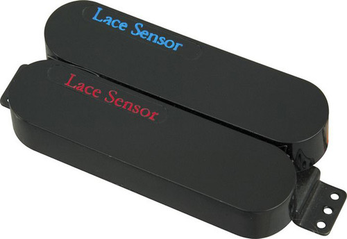 Lace Sensor Dually Red/Blue bridge pickup - black
