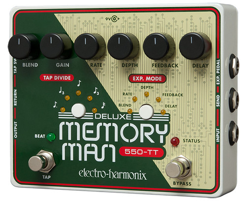 Electro-Harmonix Deluxe Memory Man Analog Delay with Tap Tempo 550 ms Electro-Harmonix Deluxe Memory Man Analog Delay with Tap Tempo 550 ms