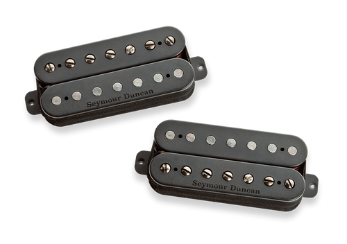 Seymour Duncan Pegasus (bridge) / Sentient (neck) 7 string humbucker pickup set - black