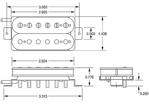 Seymour Duncan Saturday Night Special Bridge Humbucker - gold