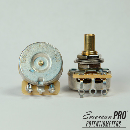 Emerson Custom 250K Short (3/8") Solid Shaft Pot