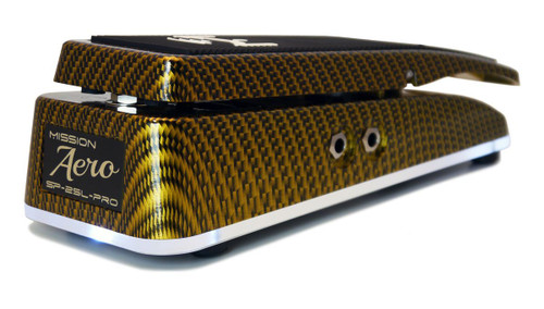 Mission Engineering SP-25L Aero Dual Channel Expression pedal gold carbon Mission Engineering SP-25L Aero Dual Channel Expression pedal gold carbon
