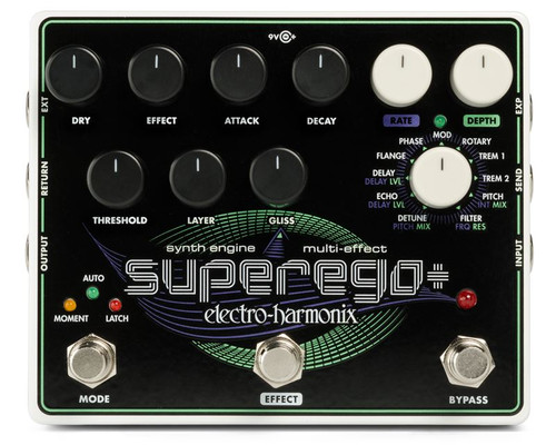 Electro-Harmonix Superego Plus Synth Engine Multi-Effect pedal Electro-Harmonix Superego Plus Synth Engine Multi-Effect pedal