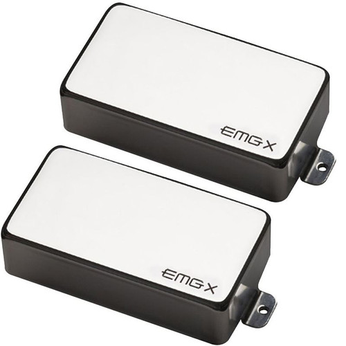 EMG 81X / 60X Humbucker Pickup set - chrome active EMG 81X / 60X Humbucker Pickup set - chrome active