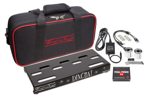 Voodoo Lab Dingbat Tiny Pedalboard w/ Pedal Power X4 Power Supply Voodoo Lab Dingbat Tiny Pedalboard w/ Pedal Power X4 Power Supply