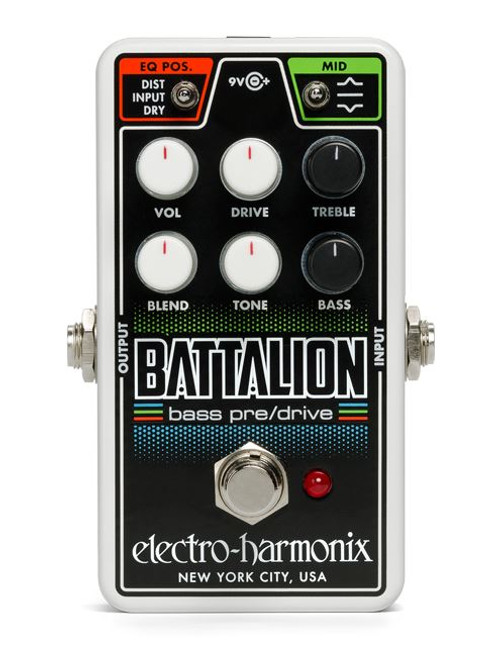 Electro-Harmonix Nano Battalion Bass Preamp / Overdrive pedal