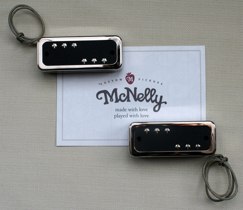 McNelly Pickups Soap Bar P90 V2 Stagger Swagger set - open nickel