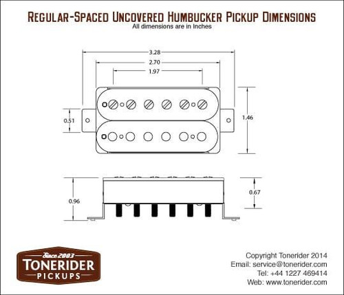 Tonerider Generator TRH2 Modern Neck Humbucker - white