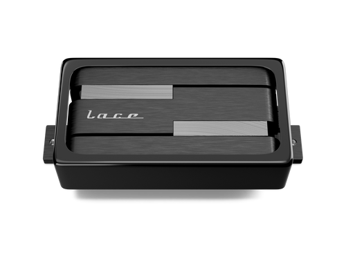 Lace Alumitone Humbucker w/ trim ring - black anodized