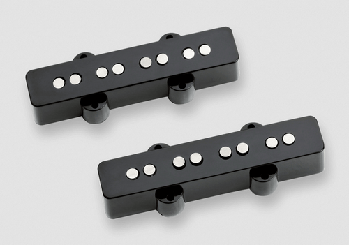 Seymour Duncan Heavy Weather Jazz Bass pickup set - black, no logo covers