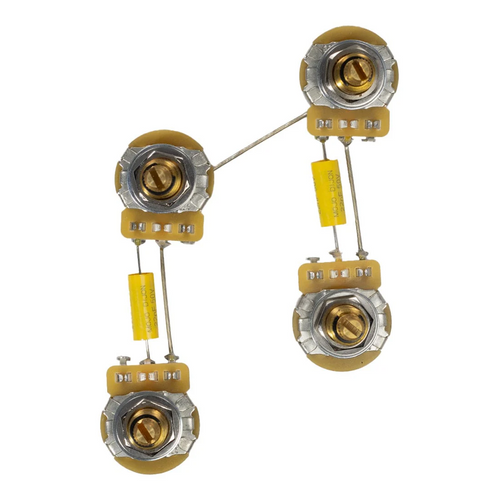 Mojotone Pre-Wired Les Paul Long Shaft Wiring Harness