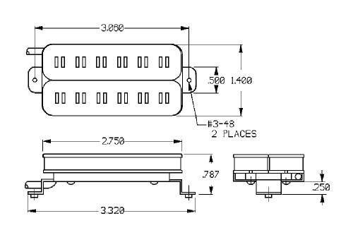 Seymour Duncan PA-TB1 Original / PA-TB2 Distortion Parallel Axis Trembucker set