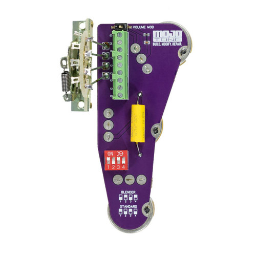 Mojotone Solderless Convertible Strat Wiring Harness for Humbuckers - 500k pot Mojotone Solderless Convertible Strat Wiring Harness for Humbuckers - 500k pot