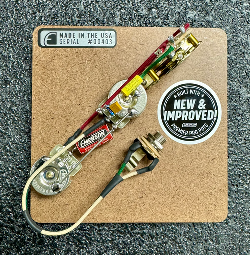 Emerson Custom Esquire 3-Way Prewired Kit  - Premier Pro 250k pots