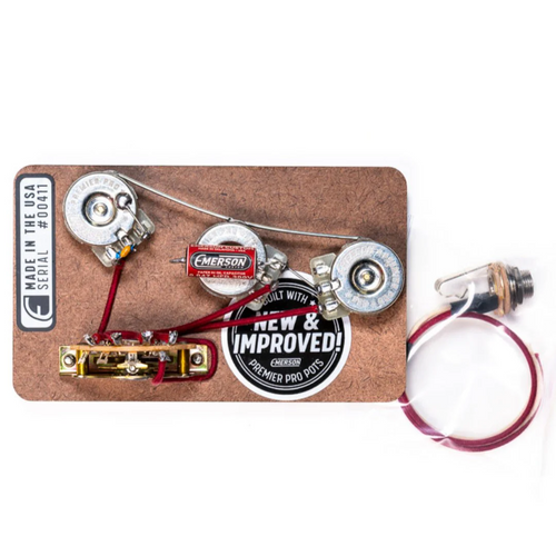 Emerson Custom Strat 5-Way Prewired Kit - Premier Pro 250k pots Emerson Custom Strat 5-Way Prewired Kit - Premier Pro 250k pots