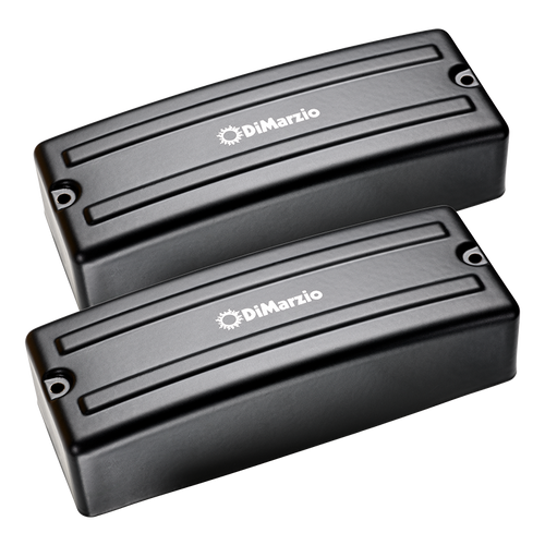 DiMarzio Colossal 5-String Soapbar Bass pickup set - black metal cover